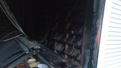 На Дніпропетровщині рятувальники загасили пожежу у магазині