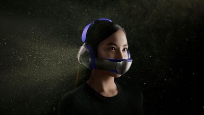Dyson представила прототип навушників із маскою для фільтрації повітря