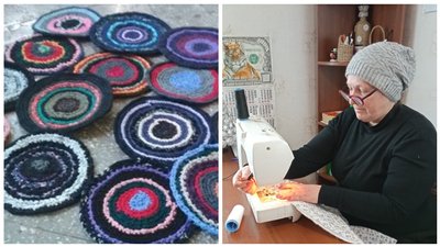 Маскувальні сітки, шкарпетки, ковдри й окопні свічки. У громаді на Дніпропетровщині жінки виготовляють речі для бійців