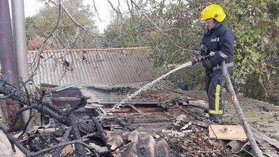 На Херсонщині за добу стались дві пожежі на території приватних будинків