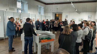 "Акварель краще пасує весні": Ігор Філик відкрив першу в Рівному персональну виставку "Акварель краще пасує весні": Ігор Філик відкрив першу в Рівному персональну виставку