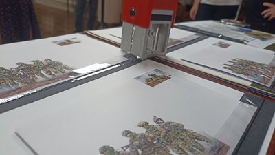 У Житомирі погасили фінальну марку з серії "Сили безпеки та оборони України" – "Служба безпеки України" У Житомирі погасили фінальну марку з серії "Сили безпеки та оборони України" – "Служба безпеки України"