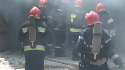 У Вінниці горів ангар побутової техніки У Вінниці горів ангар побутової техніки