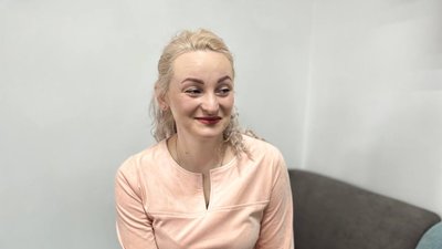 Переселенка із Запорізької області Катерина Вишегородцева