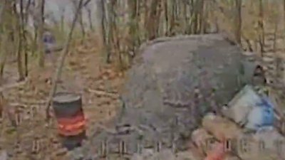 Замасковане авто росіян в лісосмузі на ПІвденно-Слобожанському напрямку