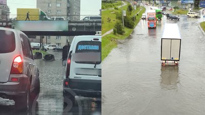 В Івано-Франківську затопило вулиці, будинки В Івано-Франківську затопило вулиці, будинки
