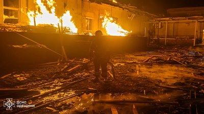 пожежа, атака РФ, винзавод, цех, Одещина
