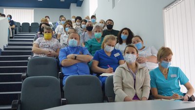 В Запоріжжі тривають протипожежні навчання - на цей раз у перенатльному В Запоріжжі тривають протипожежні навчання - на цей раз у перенатльному
