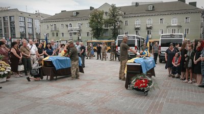 Прощання з Олександром Желтовим та Андрієм Рубановим у Рівному