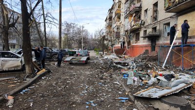 Наслідки обстрілу Краматорська 13 квітня 2026 року