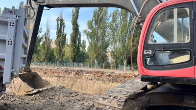 Херсон, будівництво укриття, 10 жовтня 2024 року