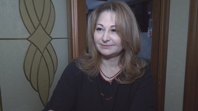 Вдова загиблого бійця Галина Мельник. Грудень 2023. Тернопіль