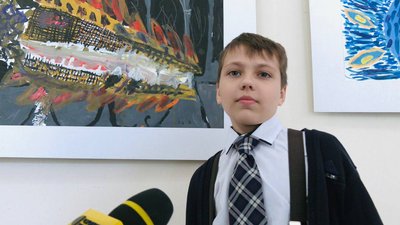 У Тернополі відкрили виставку 10-річного художника