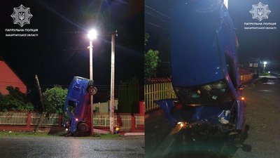 Наїхав на електроопору: у селі Холмок на Закарпатті ДТП