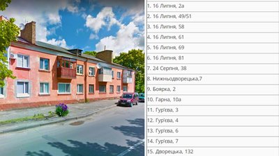 Шукайте свої адреси: у Рівному – конкурс на управителів для будинків без ОСББ