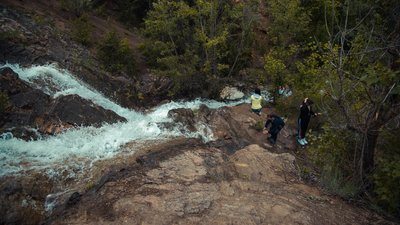 Сезонний водоспад у Кінських Роздорах на Запоріжжі висох