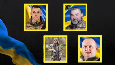 Військові Тарас Мельник, Тарас Федорук, В'ячеслав Ожилевський, Роман Колодич