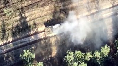 Два "трьохсотих" і підбита БМП: бійці з Волині показати роботу FPV-дрона на Луганщині