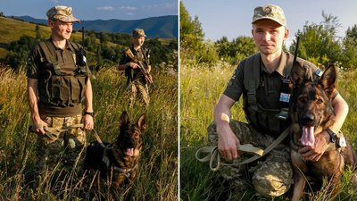 Максим Коробченко, вівчарка Голді, кордон, ДПСУ, Закарпаття, Франківськ