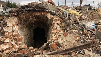 Село Битиця на Сумщині після бомбардувань російськими військовими. Фото