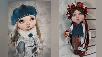 Майстриня Зоя Шишковська створює портретні ляльки Майстриня Зоя Шишковська створює портретні ляльки