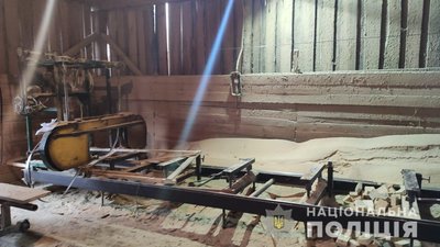 На Житомирщині на фермі виявили нелегальну лісопильню На Житомирщині на фермі виявили нелегальну лісопильню