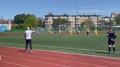 Перша ліга з футболу: "Буковина" забиває один з м'ячів у ворота "Чернігів-ШВСМ"
