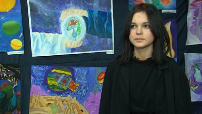 Черкаські школярі змагаються в конкурсі "Космічні фантазії" Черкаські школярі змагаються в конкурсі "Космічні фантазії"