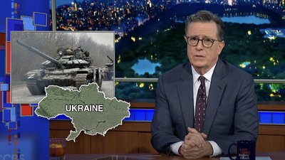 Стівен Кольбер, вечірнє шоу, карта України без Криму