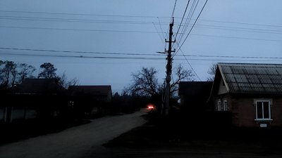 Неосвітлена вулиця у Кропивницькому
