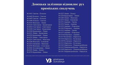 На Донбасі з 1 червня курсуватимуть 38 електричок На Донбасі з 1 червня курсуватимуть 38 електричок