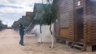В Запорізькій області курортні бази відпочинку дезинфікують "гарячим туманом"