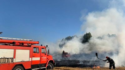 Хмельницький у диму: у межах міста горіла стерня