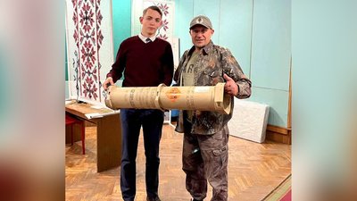 Колекцію фондів волинського музею поповнив боєприпас до гаубиці з фронту Колекцію фондів волинського музею поповнив боєприпас до гаубиці з фронту