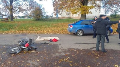 У Конотопському районі на Сумщині в ДТП постраждав водій мопеда