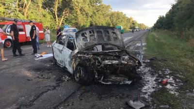 Фото аварії з місця події