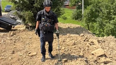 Снаряд, ДСНС, рятувальник, міна, Друга світова війна, Франківщина