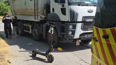 електросамокат, вантажівка, дтп, аварія