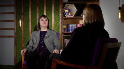 Психологиня Наталія Савелюк і кореспондентка Психологиня Наталія Савелюк і кореспондентка