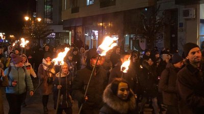 В Івано-Франківську вшанували полеглих у бою під Крутами В Івано-Франківську вшанували полеглих у бою під Крутами