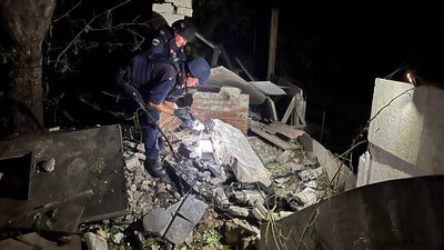Наслідки влучання «Шахеда» у приватний будинок
