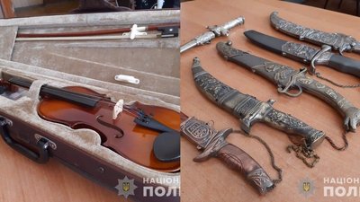 Скрипка, ножі та монети: в Одесі 18-річного хлопця підозрюють у пограбуванні музею та музичної школи
