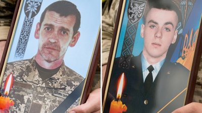 В Ужгороді попрощалися із двома загиблими захисниками Сергієм Готрою та Денисом Кофелем