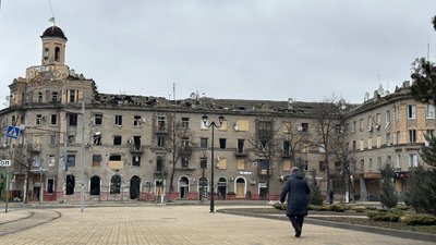 Зруйнований будинок в Дружківці