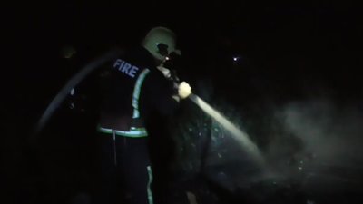 У Сумах рятувальники виявили тіло людини у згорілій господарчій споруді