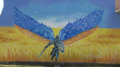 У Хмельницькому з’явився новий патріотичний стінопис