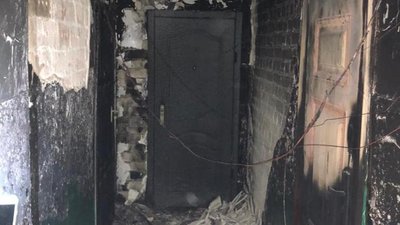 Навмисний підпал у під'їзді дев'ятиповерхівки Житомира – поліція проводить розслідування