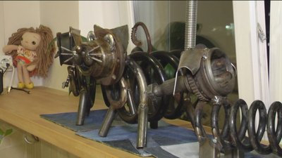 Металобрухт на скульптури: вінничанин з старих запчастей від машини створює скульптури Металобрухт на скульптури: вінничанин з старих запчастей від машини створює скульптури