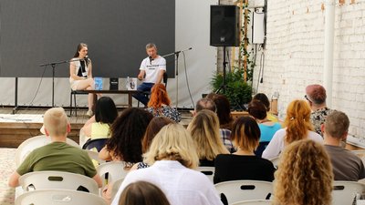 Один із заходів під час літературно-музичного фестивалю "Літерія", 2024 рік, Хмельницький
