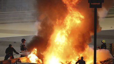 Вибух боліду Формули-1 Вибух боліду Формули-1